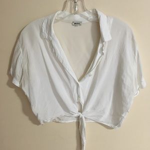 Brandy Melville White Button Down Blouse